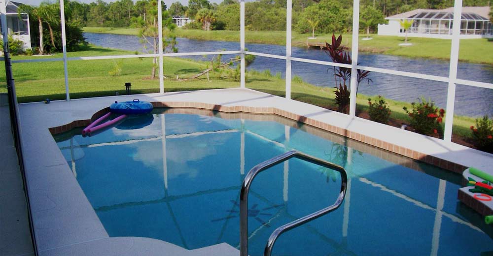 the pool inside villa ellysian